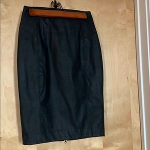 Pleather pencil skirt